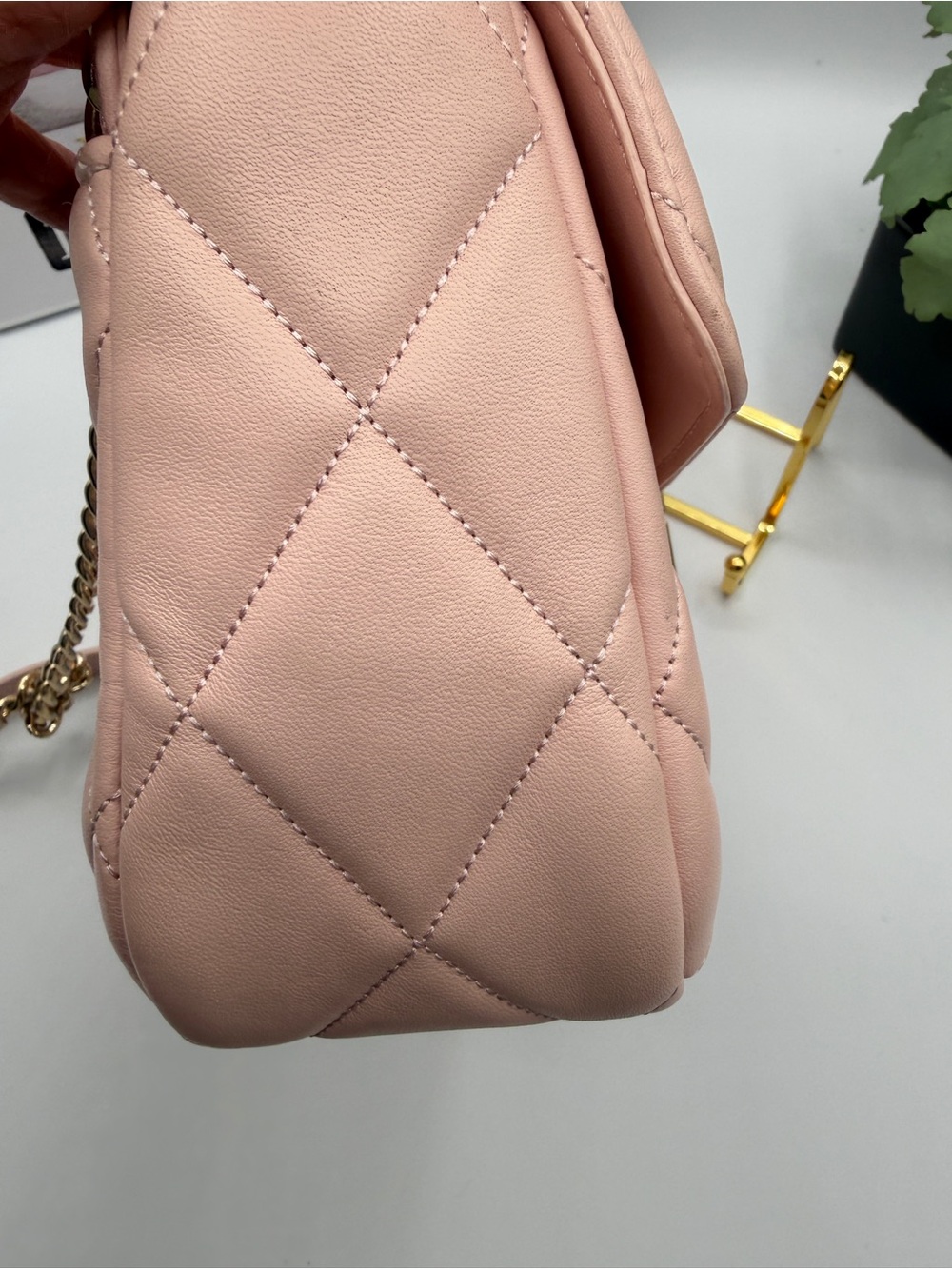 Kate Spade Blush Pink Quilted Chain Crossbody Bag - Picture 8 of 13